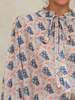 M.A.B.E Aster Print Long Sleeve Top - Multi (Aster) - Thumbnail 2