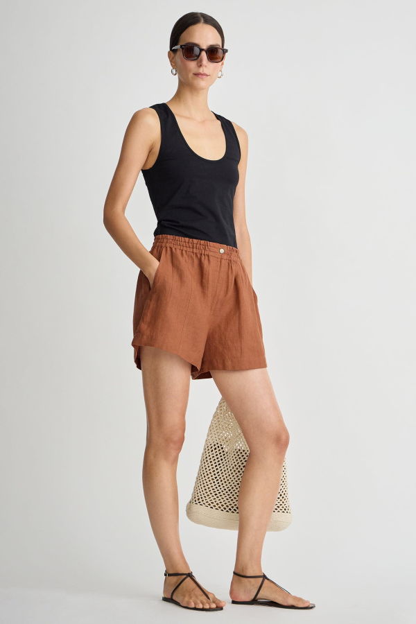 Apiece Apart Mar Linen Short
