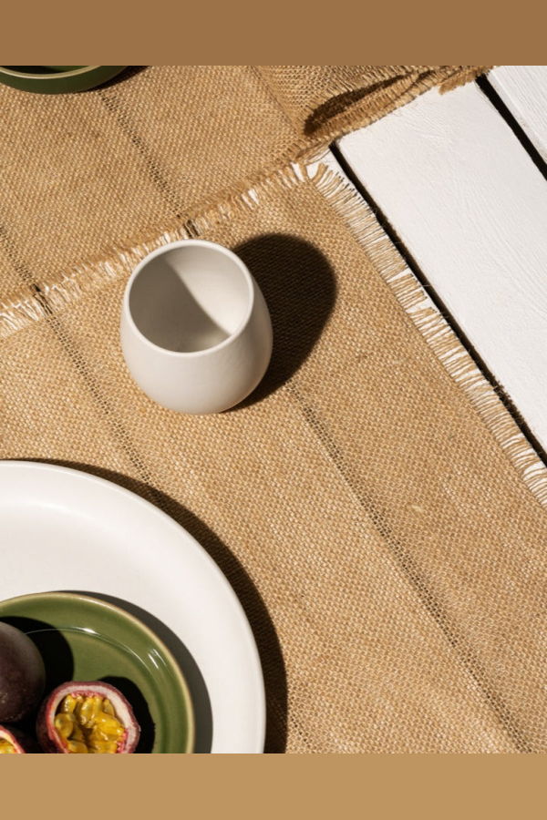 Gharyan Stoneware Burlap Placemat