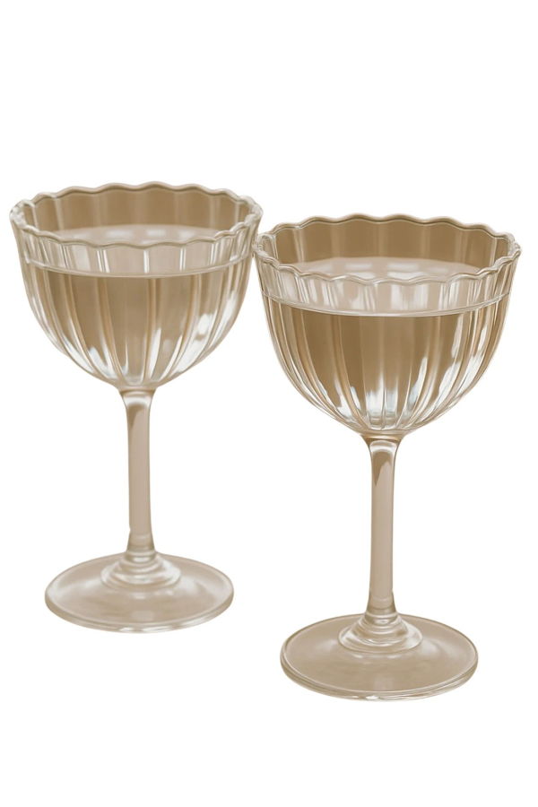 Fleck Kira Stemware Coupes, Set of 2