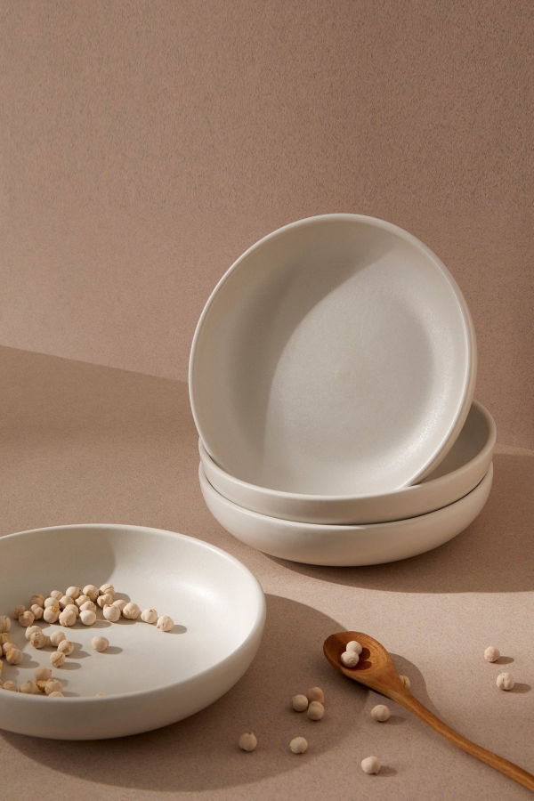Gharyan Stoneware Youlha 7.9" Set of 4 Pasta Plate