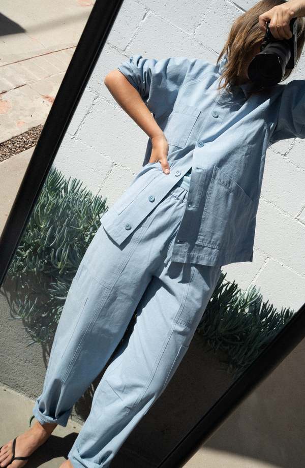 Neranese Loire Pocket Pant - Clearwater Blue