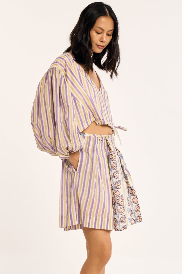 RUJUTA SHETH Frida Skort - Iris Blush