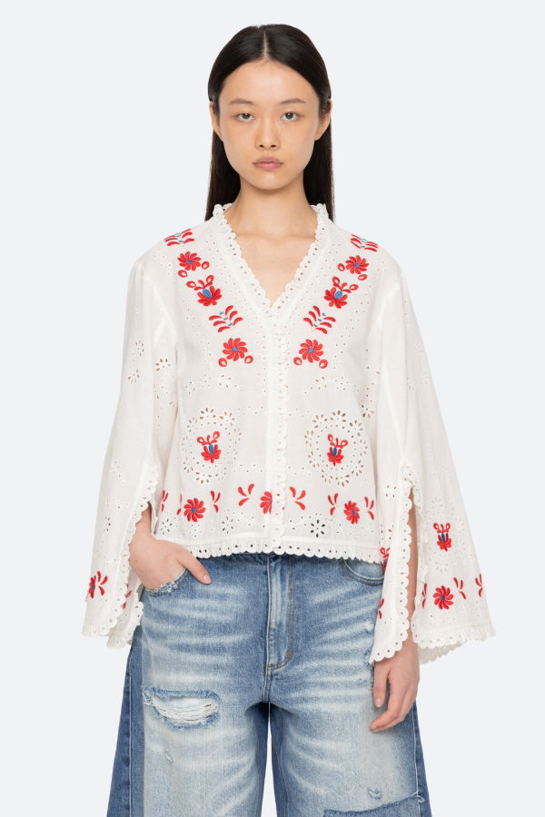 Sea NY Catharina L/S Top - Cream