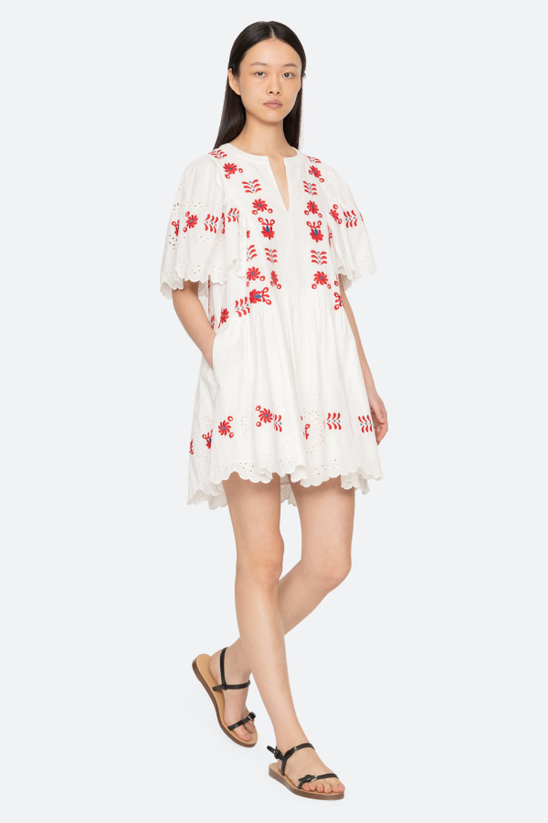 Sea NY Catharina Mini Dress - Cream