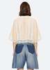 Sea NY Pippa Short Sleeve Top - Cream - Thumbnail 2