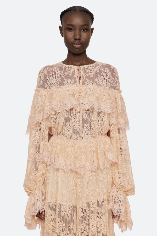 Sea NY Sharleen L/S Top - Khaki