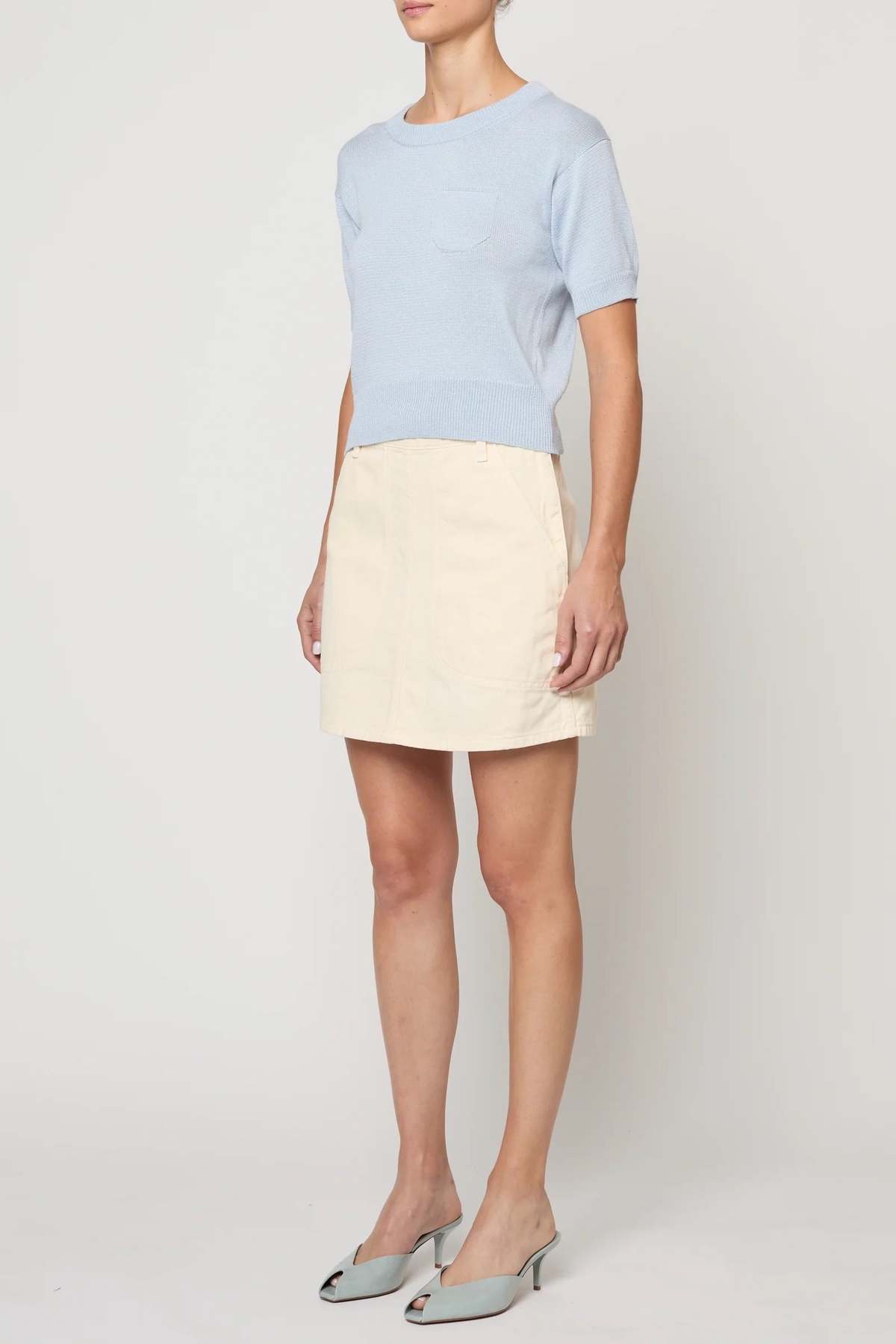 Atelier Delphine Mari Top - Pastel Blue - Image 2 of 5