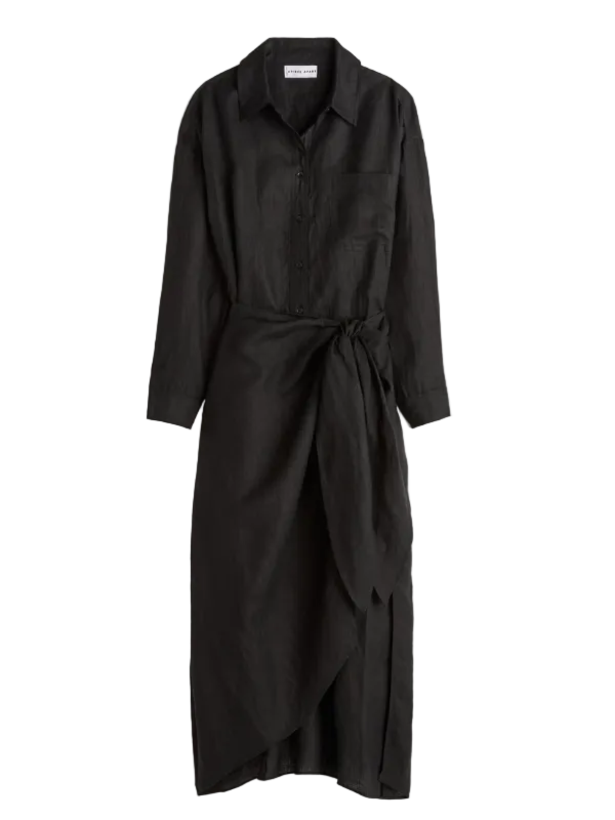 Apiece Apart Alessandra Sarong Shirt Dress - Image 1 of 4