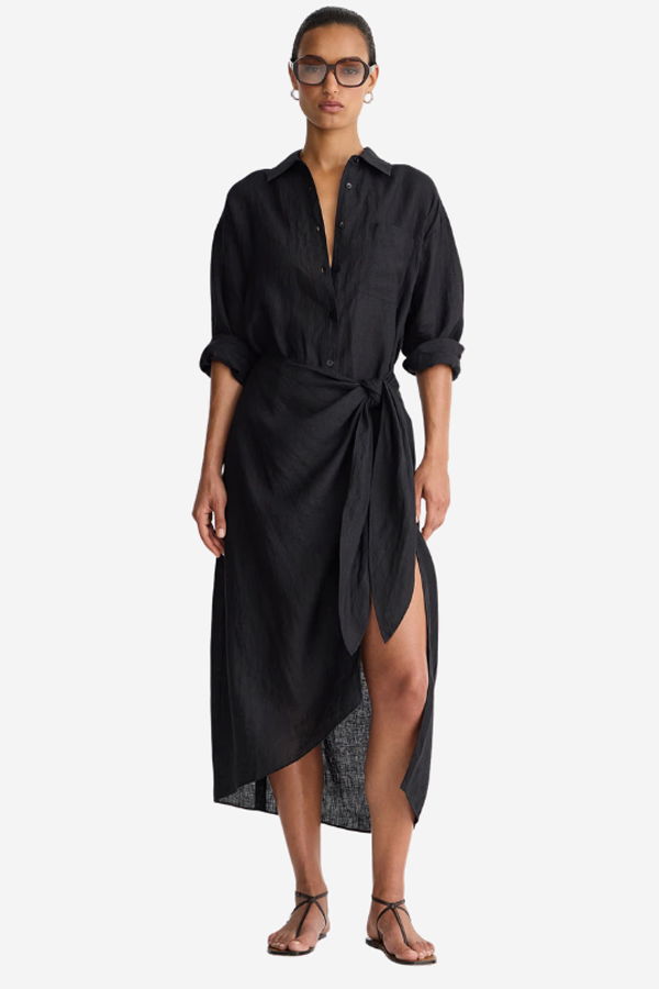 Apiece Apart Alessandra Sarong Shirt Dress