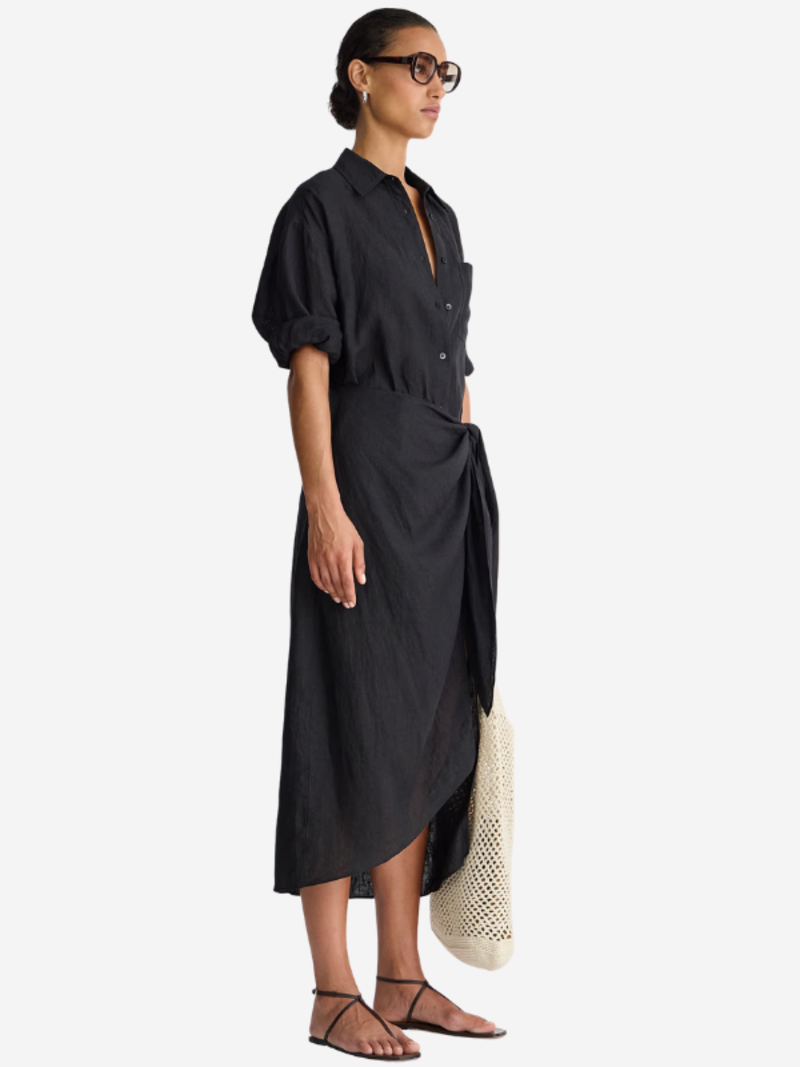 Apiece Apart Alessandra Sarong Shirt Dress