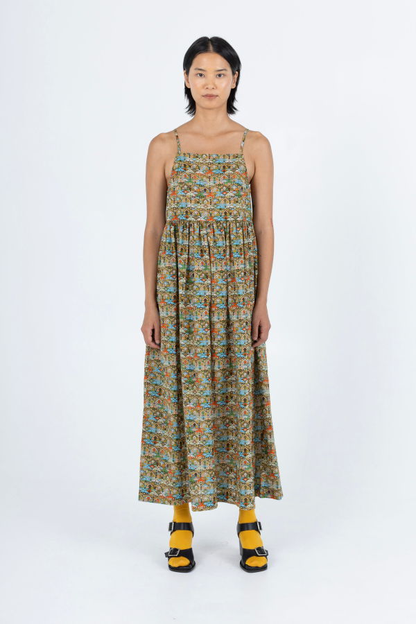samet Clara Scroll Pop Dress