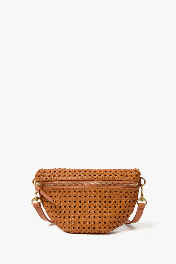 Clare V. Petite Rattan Fanny Bag