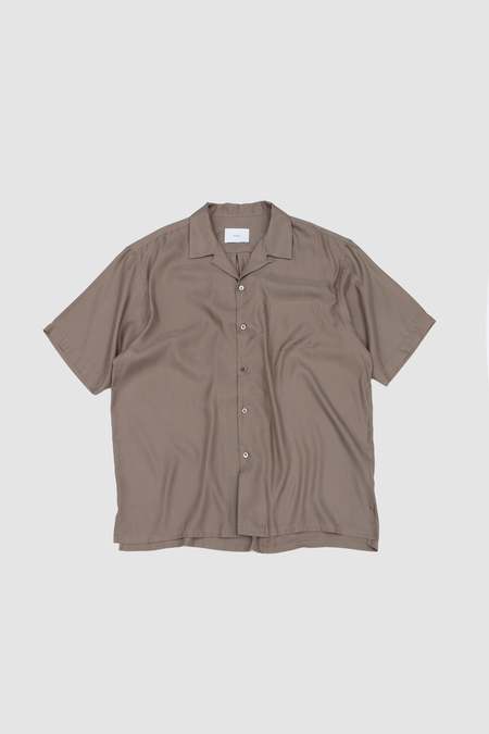 ssstein Cupro Twill Oversized Open Collar SS Shirt | Garmentory