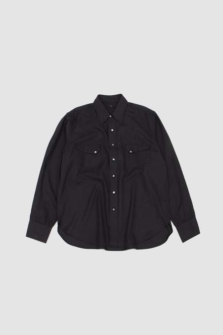 Taiga Takahashi Lot 108. 50S Italian Collar Shirt Hand Drawn Sumi