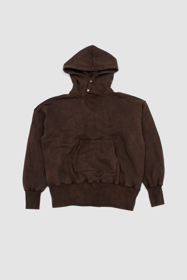 Taiga Takahashi Lot. 620 After Hooded Sweatshirt Mud Dyed Brown