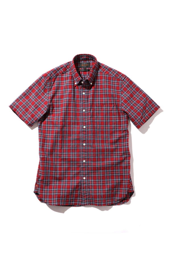 Beams Plus B.D. Indigo Yarn Tartan Shirt