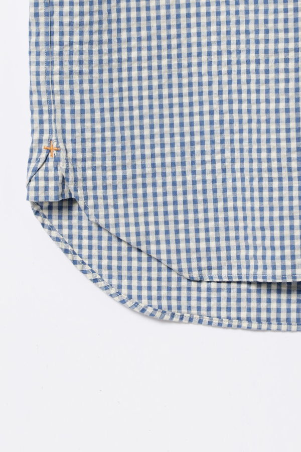 Beams Plus B.D. Pullover Indigo Sucker Gingham Shirt