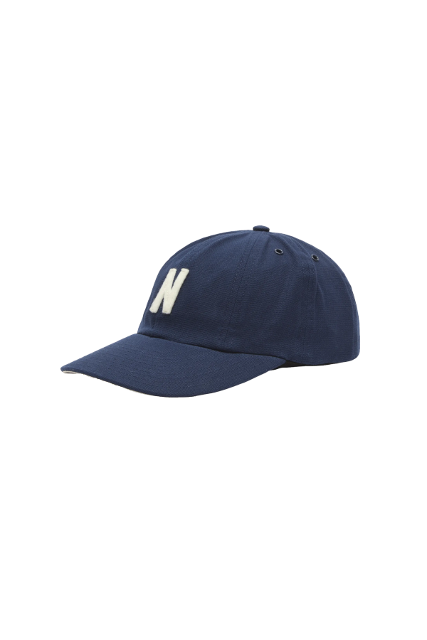 Norse Projects Light Canvas Felt N 8 Panel Cap