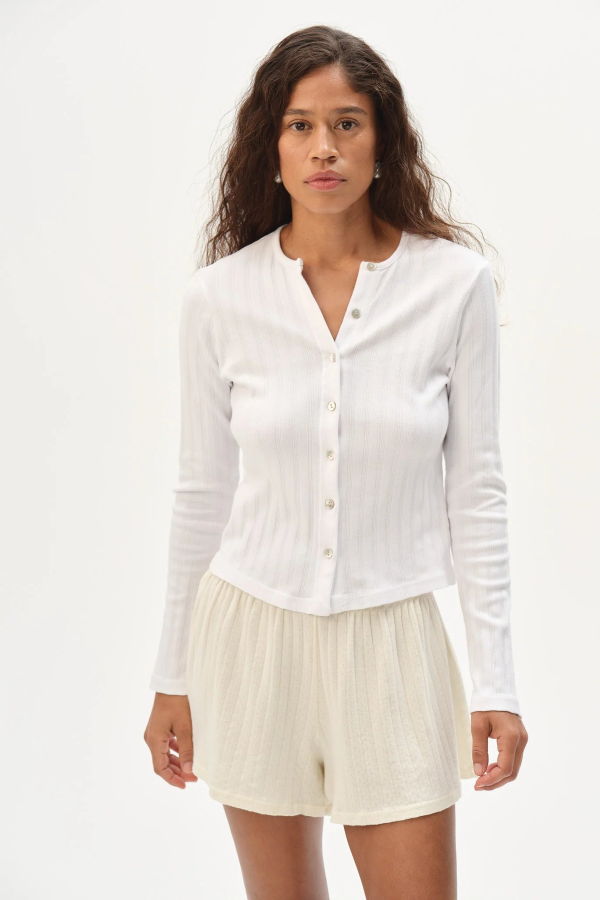 Donni. Varied Rib Cardigan
