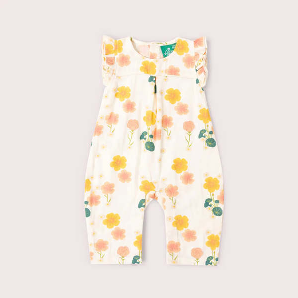 KIDS Little Green Radicals Flora Frill Summer Romper