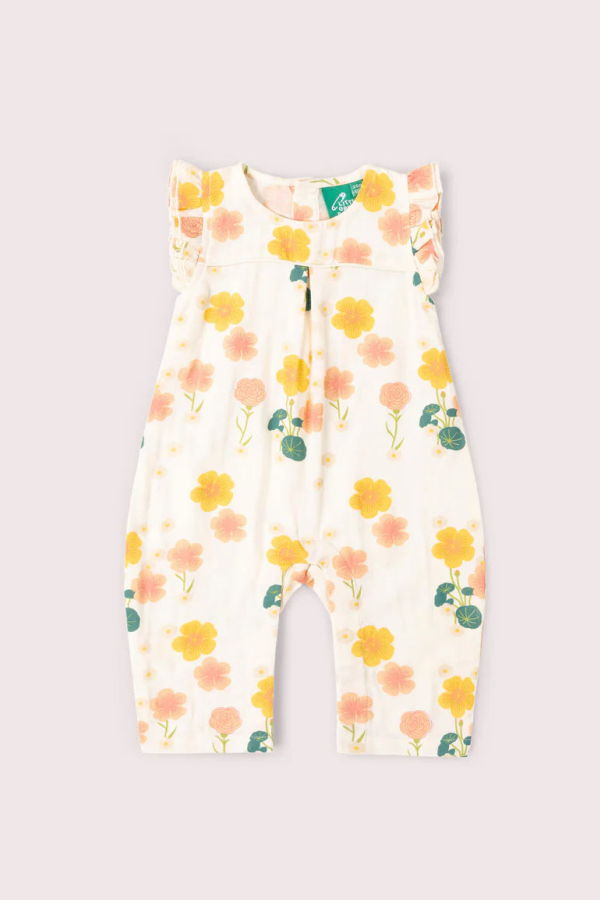KIDS Little Green Radicals Flora Frill Summer Romper