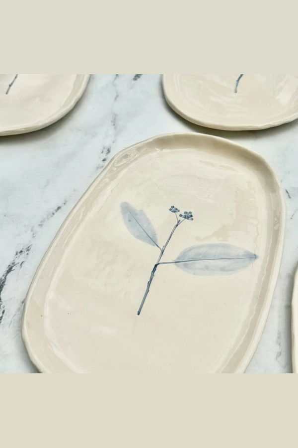 Villa Lua Hand Painted Floral Tray
