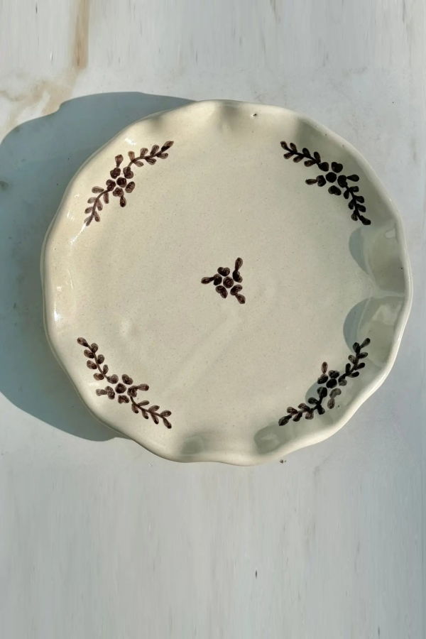Villa Lua Hand Painted Margot Dessert Plate
