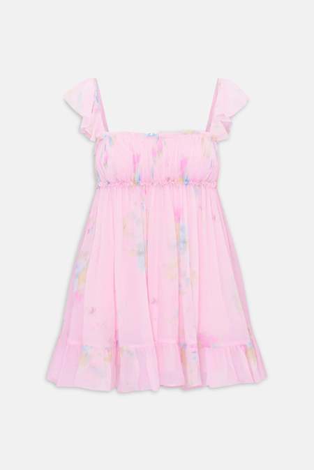LoveShackFancy Marsinia Cotton Smocked Dress - Bright White | Garmentory