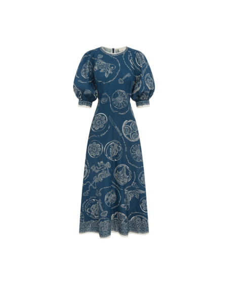 knee length dresses for ladies Emilia Linen Maxi Dress – CollinsTheLabel main image 1
