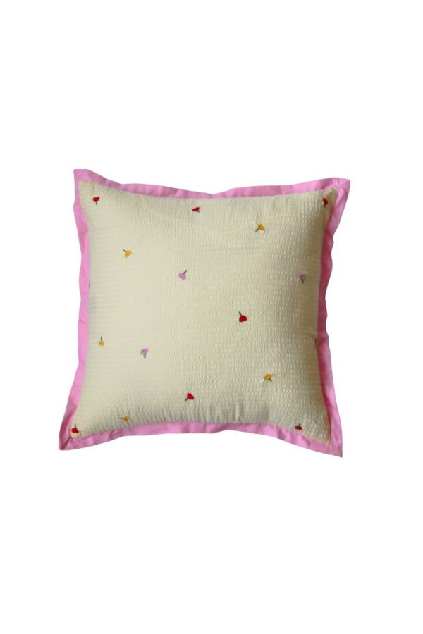 Mosey Me Forget Me Not Embroidered Cushion