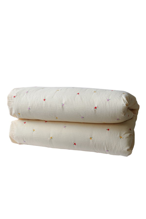 Mosey Me Forget Me Not Embroidered Quilt Cover