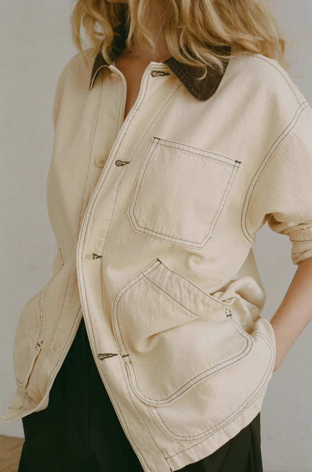 Shaina Mote Painter Coat - Butter - Image 1 of 5