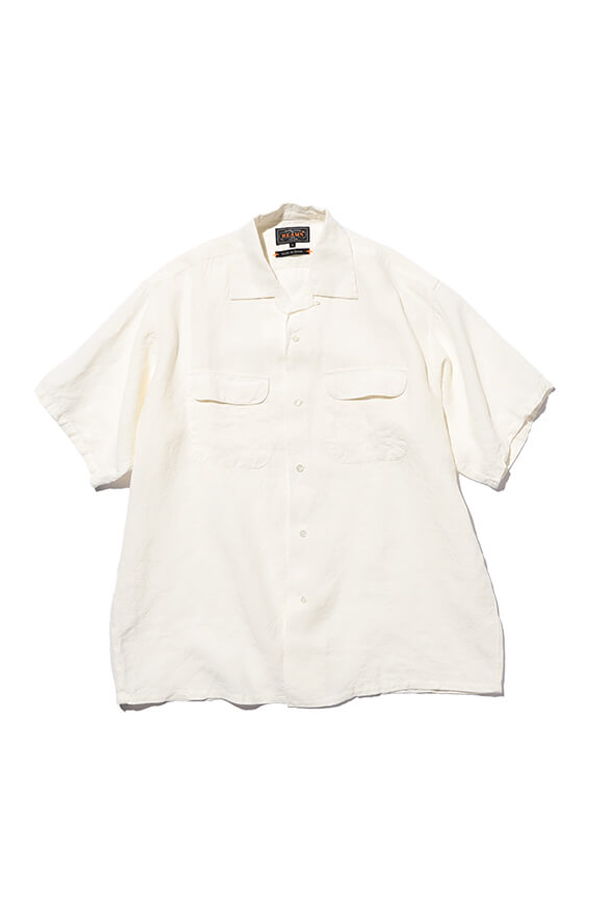 Beams Plus Open Collar 1/40 Linen Shirt