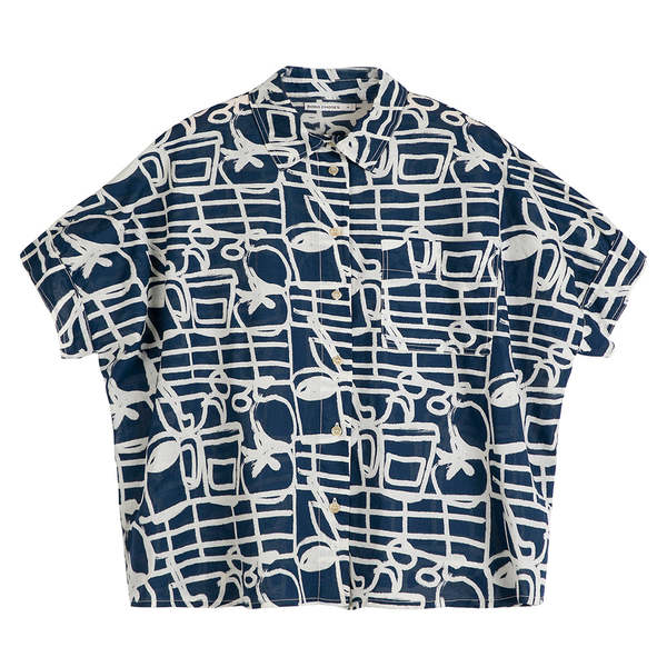 Bobo Choses Oversize Blouse Cookery Festival Print