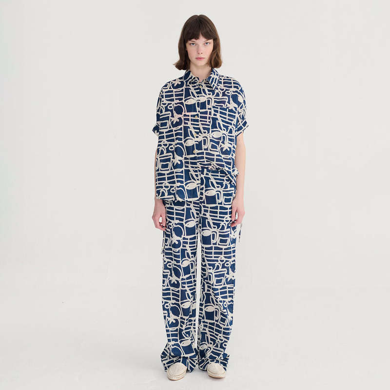 Bobo Choses Oversize Blouse Cookery Festival Print