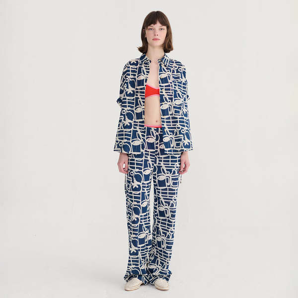 Bobo Choses Oversize Blouse Cookery Festival Print