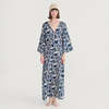 Bobo Choses V-Neck Dress Cookery Festival Print - Navy Blue - Thumbnail 3