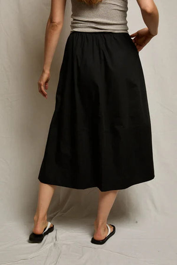 Perfect White Tee Minka Cotton Poplin Skirt