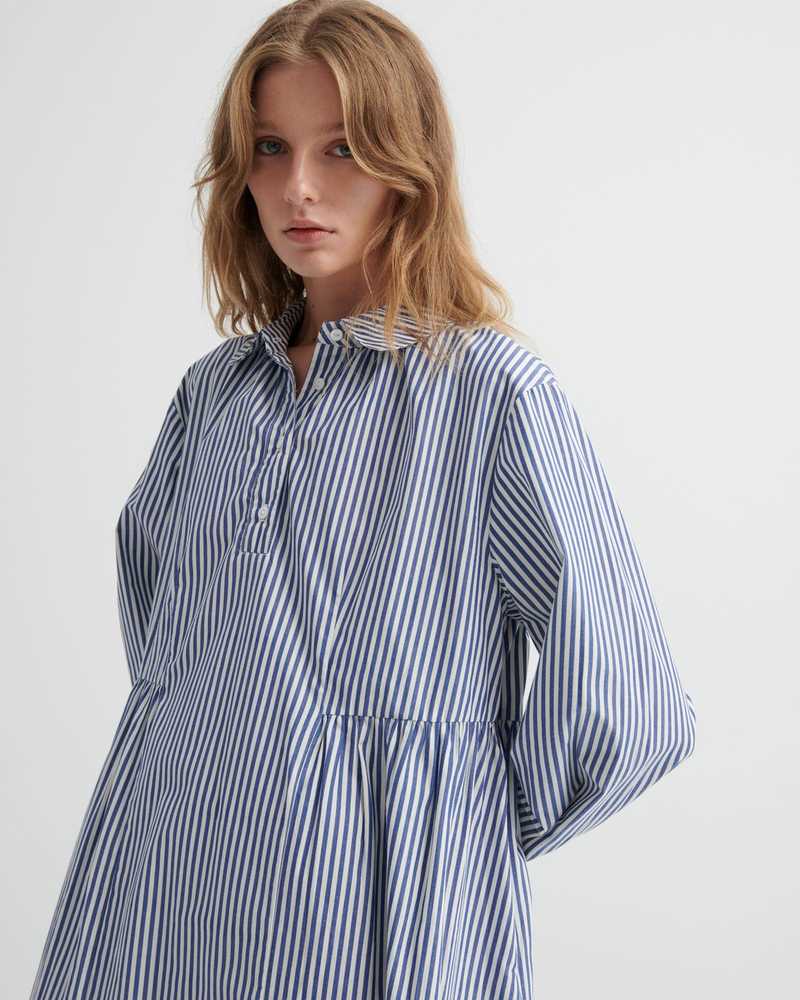 Kowtow Sonnet Dress - Workwear Stripe