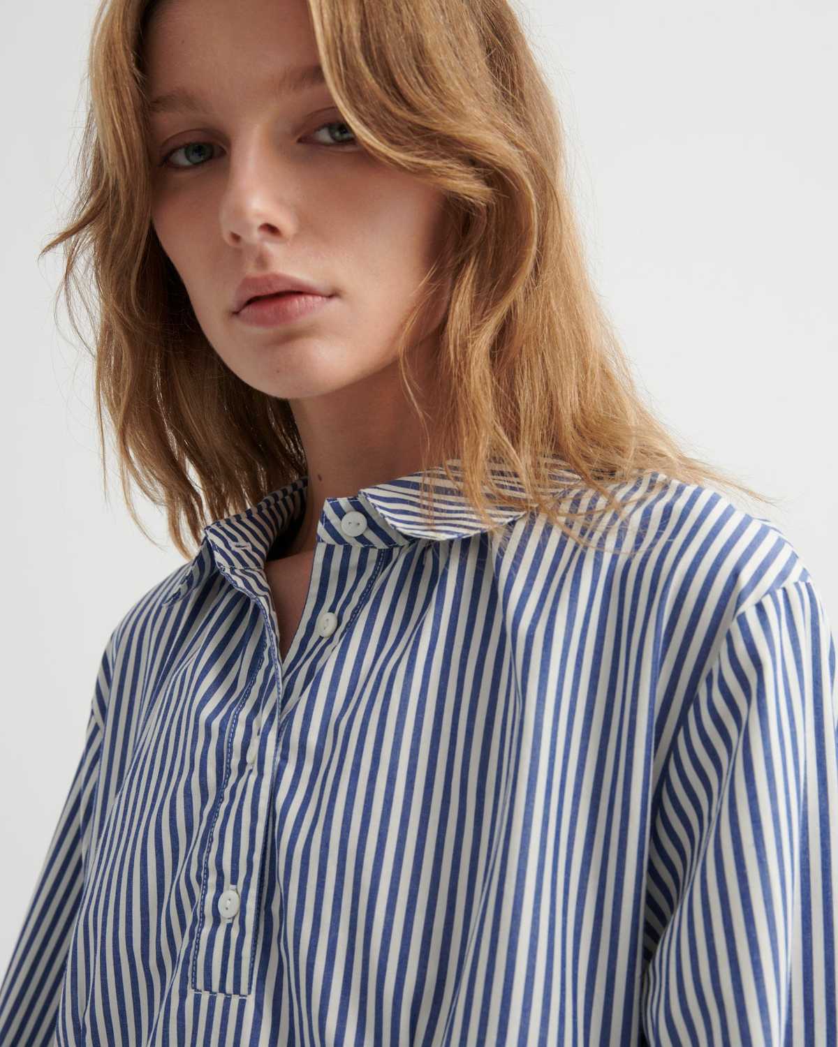 Kowtow Sonnet Dress - Workwear Stripe - Image 5 of 5