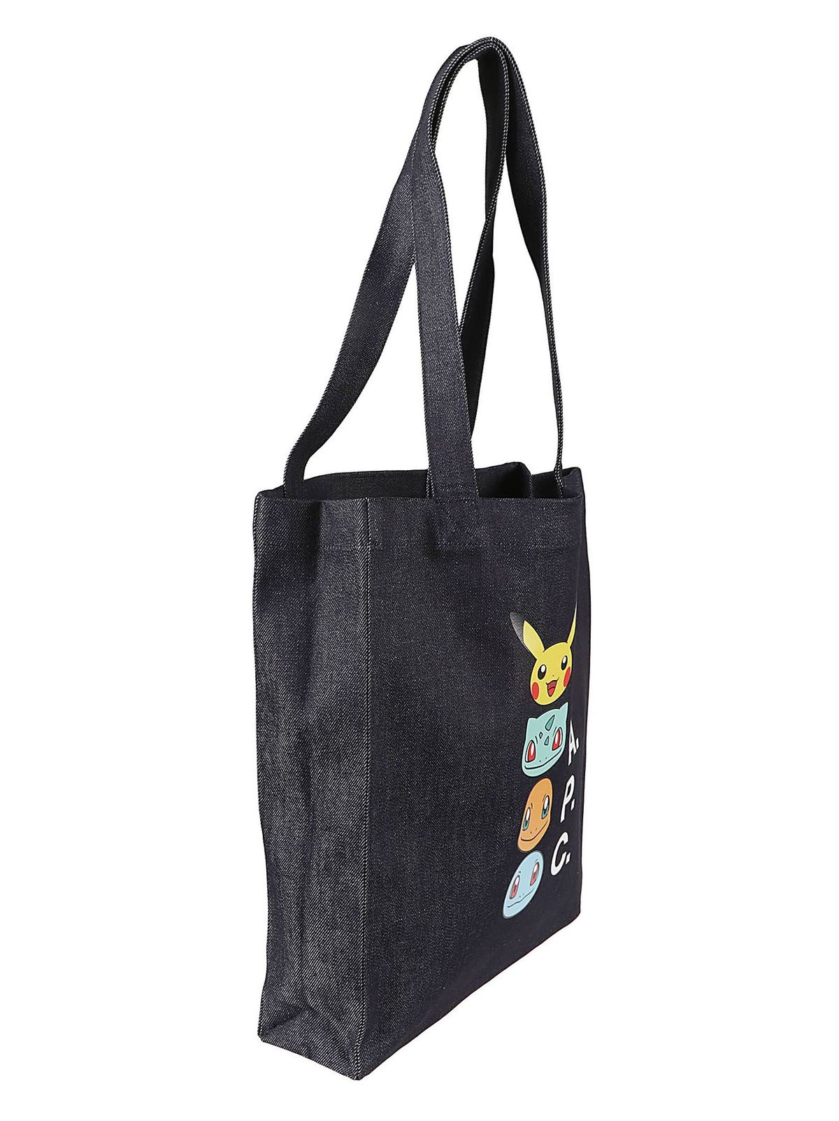 A.P.C. COCSX-M61908 Lou Pokemon Tote Bag - Blue - Image 3 of 3