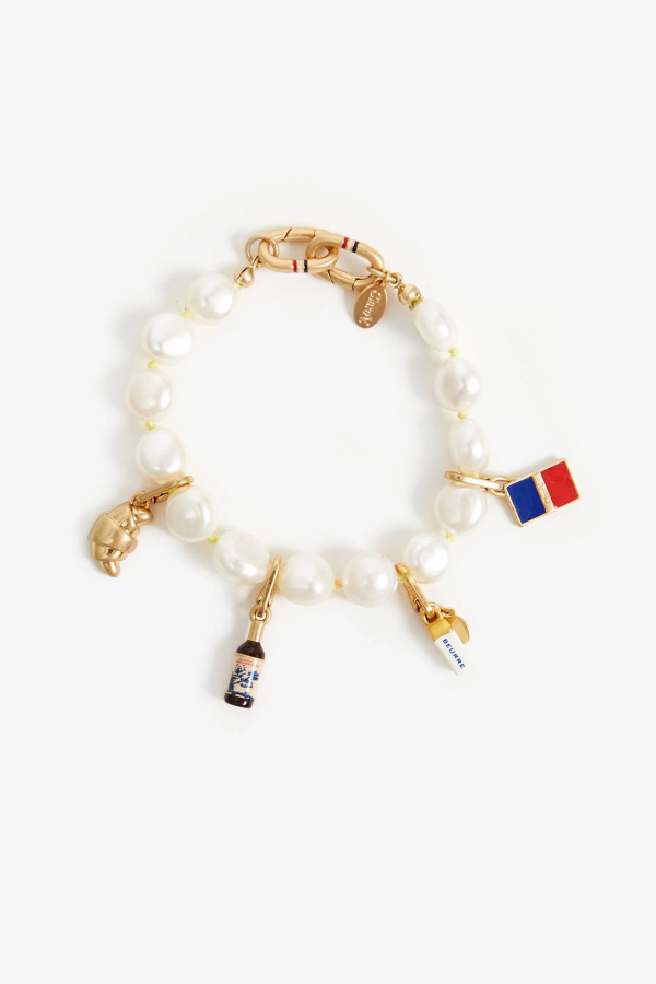 Clare V. Croissant Charm - Vintage Gold