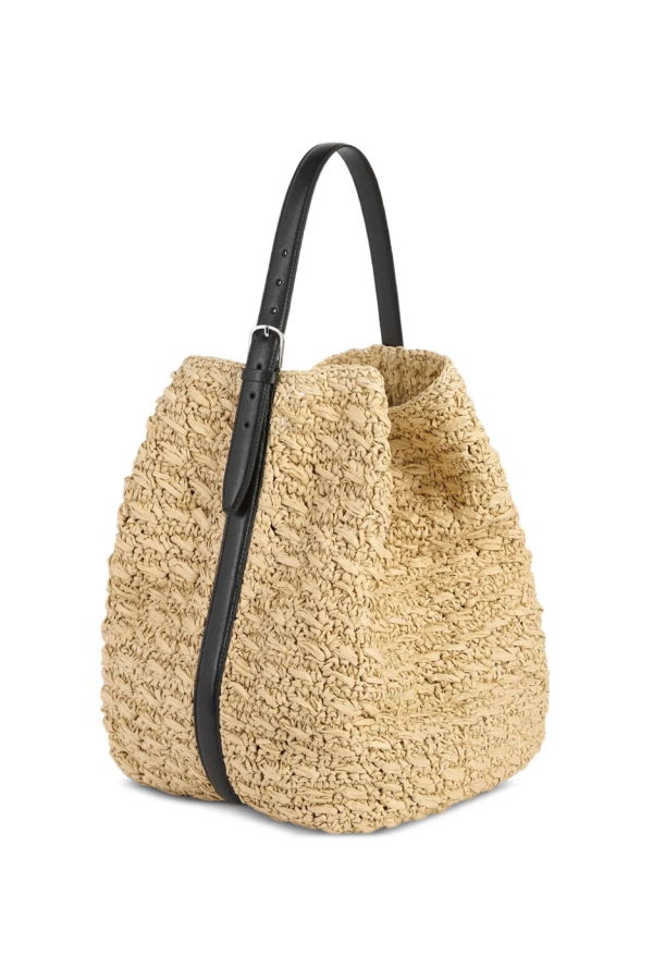 Totême Belted Paper Raffia Tote