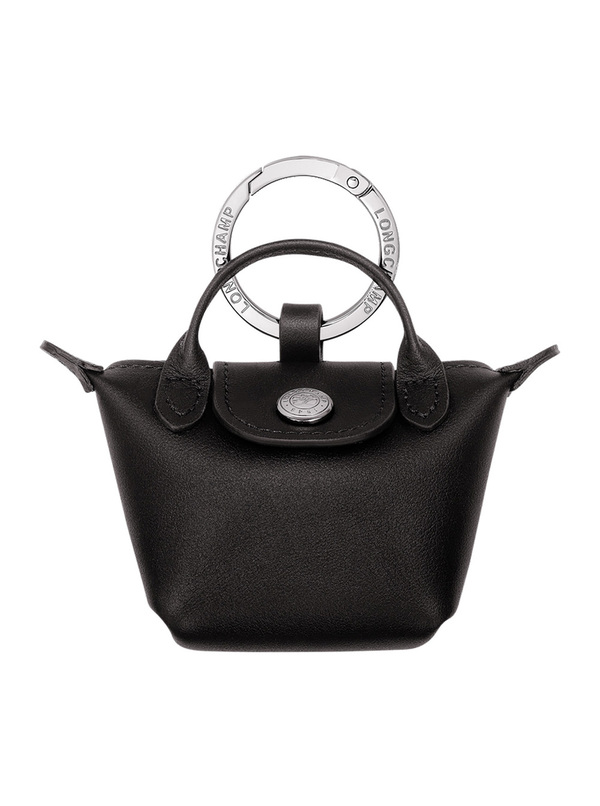 Longchamp Le Pliage Xtra with Logo Lettering Keychain - Black | Garmentory