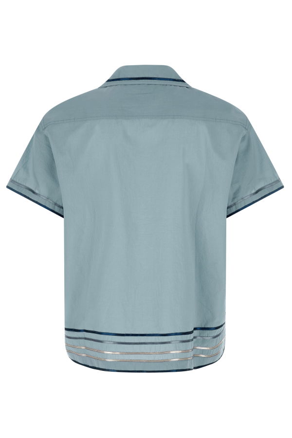 BODE Ribbon Plaid Shirt - Light Blue