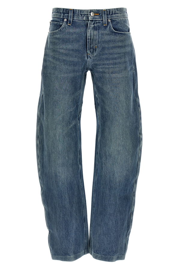 ALEXANDER WANG Low Rise Cotton Jeans - Blue