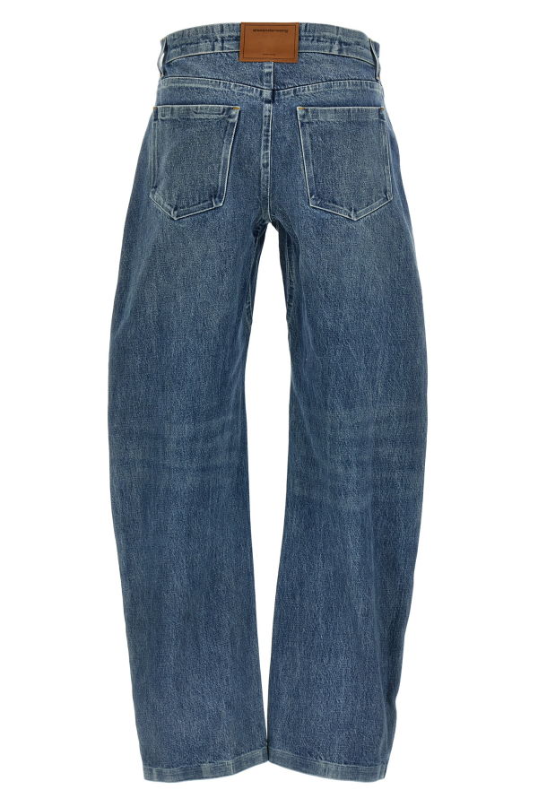 ALEXANDER WANG Low Rise Cotton Jeans - Blue
