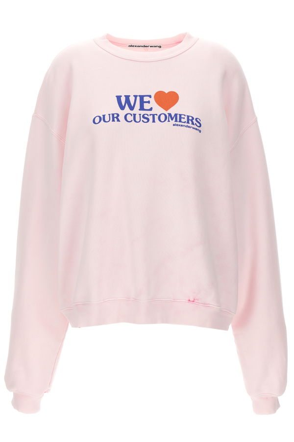 ALEXANDER WANG We Love Our Customers Sweatshirt - Pink