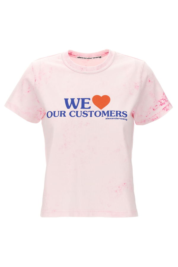 ALEXANDER WANG We Love Our Customers T-Shirt - Pink